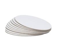 HAPINARY 5pcs Oval Art Panels Cotton Board Oil Painting Canvas DIY Panels Large Canvas 20x30cm