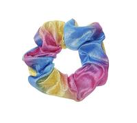 HAPINARY 5pcs Rainbow Gradient Hair Scrunchies Elastic Ponytail Holders for Women and Girls Random Color Sturdy Hair Bands for Everyday Use and Special Occasions