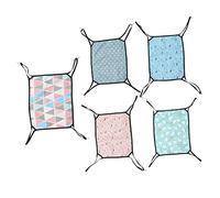 HAPINARY 5pcs Rattan Cat Hammock Hanging Bed Pet Perch Swing Seat Kitten Igloo Bed for Indoor Outdoor Use