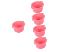 HAPINARY 5pcs Silicone Wax Warmer Bowl 400ml Hair Removal Wax Pot Liner for Melt Warmer
