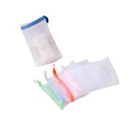 HAPINARY 5pcs Soap Saver Pouch Net for Exfoliating Handmade Soap Random Bubble Net for Body and Facial Cleansing and Quick-drying Mesh Holder