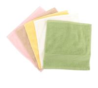 HAPINARY 5Pcs Soft Cotton Square Towels Multi-Function Saliva and Hand Wiping Towels for Boy Girl Newborns and Gentle Absorbent Washable Essentials in Lovely Mixed Colors