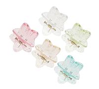 HAPINARY 5pcs Star Claw Hair Clips for Girls Women Mini Hair Accessories Decorative