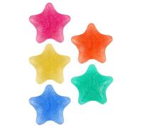 HAPINARY 5pcs Star Shape Hand Grip Balls for Finger Exercise and Decompression, Made of Sebs Material, Lightweight and Easy to Carry for Hand Workout and Stress Relief