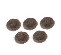 HAPINARY 5pcs Vine Artificial Bird Nest Easter Garden Decoration Home Party Ornament Natural Rattan Craft for Flower Display Photography and DIY Micro-landscape