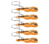 HAPINARY 5pcs Violin Keychains Music Instrument Key Ring Pendants Party Favors Decorative Key Chain Hanging Ornaments for Women and Music Lovers
