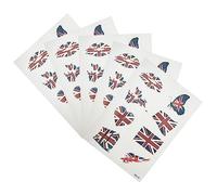 HAPINARY 5sets Delicate Temporary Face Stickers Decorative National Flag Stickers for Parties Convenient Soccer Fan Accessories Vibrant Color Options Easy Application