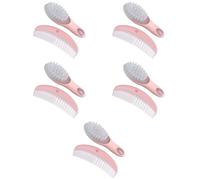 HAPINARY 5sets Newborn Hairbrush Comb Detangling Boys and Girls Hair Accessory Kit Soft Static and Comfortable for Scalp