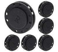 HAPINARY 6 Pairs Magnetic Buttons for Clothing, Black 26mm, Nylon and Magnet Material, Easy to Sew with Firm Fixation, for Sweaters, Purses and DIY Tailor Sewing Crafts Projects