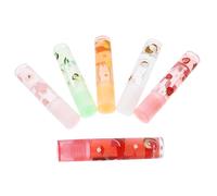 HAPINARY 6 Pcs Fruit-flavored Lipsticks Transparent Moisturizing Lip Protectors with Unique Fresh Flavors Suitable for All Skin Types Lip Care