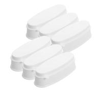 HAPINARY 6 Pcs Nail Dip Powder Recycling Trays for French Manicure Plastic Nail Powder Collection Box with Messfree Design to Minimize Waste Suitable at Home Use