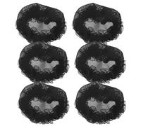 HAPINARY 6 pcs Stretchy Decorative Hair Nets for Ballet Bun Elastic Mesh Design Comfortable Fit Breathable Flexible Lace Trim for Dancers Performers for Various Occasions