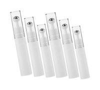 HAPINARY 6 Pcs Travel Roller Bottles Set for Eye Cream 5ml 10ml 15ml Refillable Applicators White Vacuum Bottles for Essential Oils and Skin Care