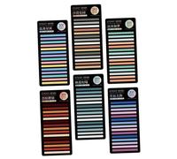 HAPINARY 6 Sets Sticky Page Tabs Paper Markers with Assorted Colours, Pet Material, Easy Repositioning and Use, Exquisitely Crafted for Schools and Offices, about 300 Stickers Assorted
