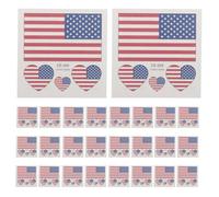 HAPINARY 60pcs American Flag Temporary Tattoos for Independence Day with Easy to Adhere Paper Stickers, Patriotic Design for National Holidays and Flag Parties, for Teenagers and Women