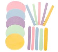 HAPINARY 60pcs Compressed Facial Sponges Soft Facial Cleansing Sponge for Daily Use Expands with Water Face Cleaning Pads Pink Blue Purple Yellow Green