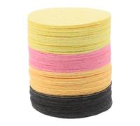 HAPINARY 60pcs Reusable Compressed Natural Wood Pulp Facial Sponges Round Makeup Cleansing Pads for Sensitive Skin Gentle Thorough Face Cleaning and Makeup Removal Cellulose Puff