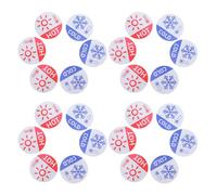 HAPINARY 60pcs Self-Adhesive Hot and Cold Water Labels for Faucets - Waterproof Bathroom Tap Stickers - 5Cm Cold and Hot Water Identification Signs for Home and Hotel Use