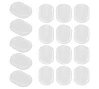 HAPINARY 60pcs Silicone Ear Clip Accessories with Oval Shape, Non-Slip Cushion Pads Preventing Slippage, for Sports and Fits into Makeup Bag, Design for Comfortable Earring Backs