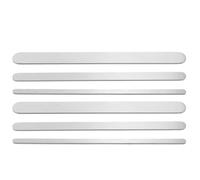 HAPINARY 6pcs Aluminum Flat Ring Blanks for DIY Crafting Metal Stamping Ring Strips Set with 15mm, 10mm, 6mm Widths Natural Aluminum Color Jewelry Making Supplies