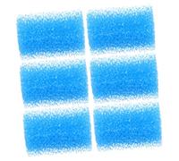 HAPINARY 6pcs Aquarium Filter Sponge Pads Biochemical Filter Media for Fish Tank and Water Purification High-density Filtration Pads Compatible with Models Easy to Clean and Maintain