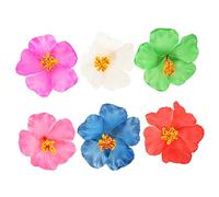 HAPINARY 6pcs Bohemian Style Hair Clips Hibiscus Flower Hairpin for Women Girls Beach Bobby Hairpin Fresh Design for Summer Outfits