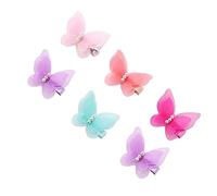 HAPINARY 6pcs Bowknot Hair Clips for Girls Chiffon Hair Accessories for Decoration Special Occasions Cute for Boy Girl Outfits