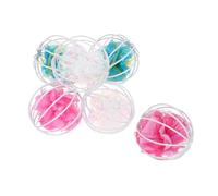 HAPINARY 6pcs Cat Crinkle Ball Toy Interactive Indoor Play Cat Toys Crinkle Balls Crickly