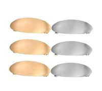 HAPINARY 6pcs French Metal Oval Hair Clips for Women Barrettes for Thick Hair Stylish Oval Shaped Hairpins in Gold and Silver Elegant Accessories for Weddings and Daily Wear
