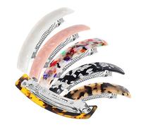 HAPINARY 6pcs Hair Clips for Women and Girls Lightweight and Sturdy Hair Barrettes Versatile Acetate Spring Clips Fashionable and Options