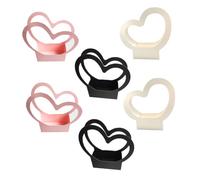 HAPINARY 6pcs Heart Shaped Flower Bouquet Box Kraft Paper Decorative Packing Box Not Easy to Deform Multifunctional Classical Elegant Style for Florists and Home Random Color