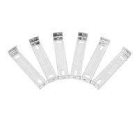 HAPINARY 6pcs Heavy-Duty Outdoor LED Light Mounting Brackets with Horizontal and Vertical Ceiling Plate Fixture with Reinforced Iron Back Strip for Wall and Chandelier Lighting