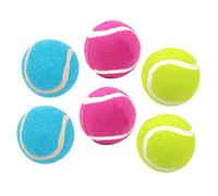HAPINARY 6pcs High Elasticity Dog Tennis Balls for Small Dogs Interactive Rubber Chew Toys for Training and Exercise for Golden Retriever and Exercise