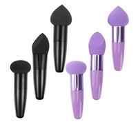 HAPINARY 6pcs Makeup Sponge Pens Beauty Makeup Tools Foundation Sponge Brush Portable Mini Products Supple Beauty Supplies