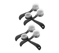 HAPINARY 6pcs Manual Facial Cleansing Brush Face Scrubber Pore Cleaner Brush Lymphatic Dry