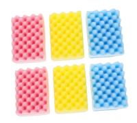 HAPINARY 6pcs Multi-use Cleaning Sponges Dish Scrubbing Bathroom Car Thick Eraser Sponge Random Color
