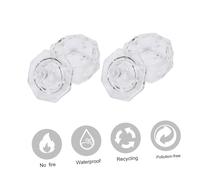 HAPINARY 6pcs Nail Art Supplies Glass Crystal Cups for Manicure Gel Nails and Dip Powder