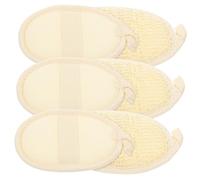 HAPINARY 6pcs Natural Exfoliating Loofah Pads for Shower Body Scrubbing Gentle Face Wash and Makeup Removal Soft Biodegradable Bath Sponge for Newborns Boy Girl and Adults