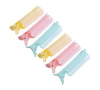HAPINARY 6pcs Plastic Hair Rollers Heatless Curling Set Diy Hair Styling Tools Self Grip Rollers for Long/short