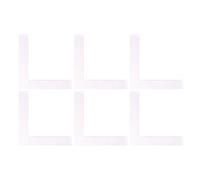 HAPINARY 6pcs Plastic Sewing Square Rulers Set - L-square 90 Degree Measuring Tools for Dressmaking, Quilting, and Craft Pattern Marking in Clothing Sewing