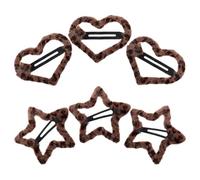 HAPINARY 6pcs Small Hair Clips for Women, Lightweight Cloth Barrettes No Pressure after Long Wear, Korean Style Decorative Hair Accessories for Occasions and Parties