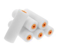 HAPINARY 6Pcs Small Paint Roller Set Sponge Nap for Water-Based Paints, Wall Painting Tools for Home Improvement and House Painters