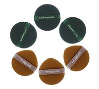 HAPINARY 6Pcs Soft Makeup Powder Puff Dual Sided Cushion for Foundation Concealer Dry Wet Use Compact Design for Loose Powder Application for Face Makeup