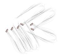 HAPINARY 6pcs Sparkling Gold Glitter Tape Hair Extensions Kit Hair Tinsel Strands for Women