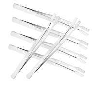 HAPINARY 6pcs Stainless Steel Stamp Tweezers Flat Tip Tongs for Jewelry Crafts and Collecting Ergonomic Non-slip Design for Precision Handling