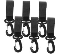 HAPINARY 6pcs Stroller Hooks Plastics Stroller Hangers for Outdoor Use Pram Bag Hanging Hooks