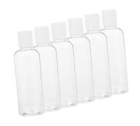 HAPINARY 6pcs Travel Bottles Plastic Toiletries Containers Leakproof Shampoo Conditioner Lotion Storage for Outdoor Use Refillable Toiletry