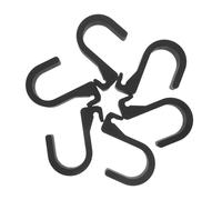 HAPINARY 6pcs Universal Car Umbrella Hooks for Boot Trunk - Black Plastic Retainer Clips, No Installation Needed, Portable Auto Hangers for Organizing Wet Umbrellas in Suvs and Cars