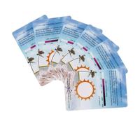 HAPINARY 6pcs Uv Discoloration Detection Cards for Reptile Terrariums Uv Testing Tools with Color Change Sensor Outdoor for Light Measurement