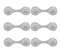 HAPINARY 6Pcs White Reflective Magnetic Clips for Running Safety, Compact Plastic Backpack Reflectors for ’ Schoolbags and Outdoor Sports